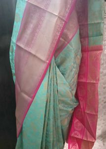BrandNewElegant PartyWear KanjeevaramSilkSeaGreen