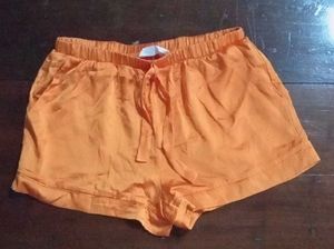 Orange Satin Unisex Shoets