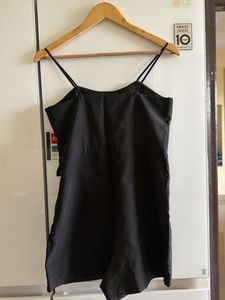 Chic Black Spaghetti Strap jumpsuit