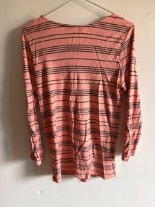 Chic Striped Long Sleeve Top