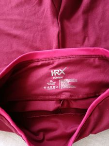 Hrx By Hrithik Roshan Womens Plum Rapid Dry Tights