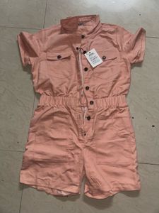 Chic Pink Utility Jumpsuit Shorts