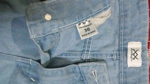 Straight Fit Light Wash Denim Jeans
