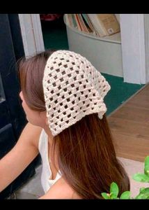 Crochet Hair Scarf Bandana