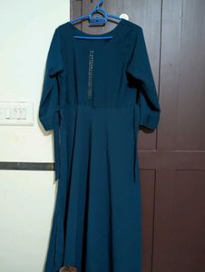 Elegant Teal Ethnic Gown