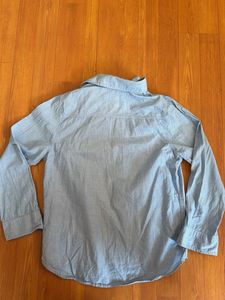 Light Blue Long Sleeve Button-Up Shirt