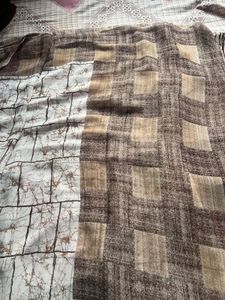 silk saree brown