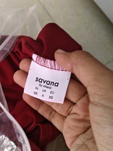 Elegant Maroon Maxi Dress