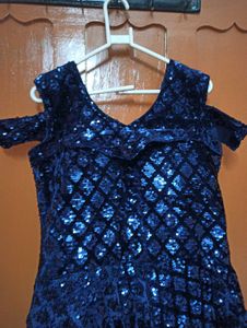 Stunning Blue Sequin Dress