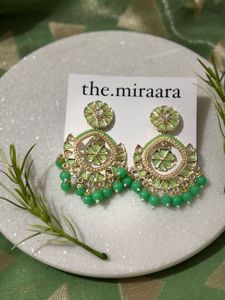 Elegant Green Dangler Earrings