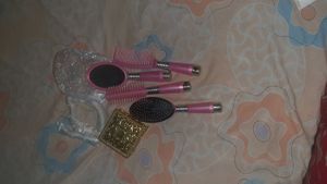 combo Pink  Brush &amp; Comb Set hair cap small j