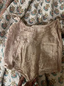Boho Smocked Viscose Blouse
