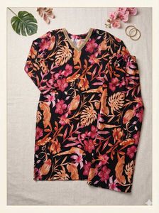 Vibrant Floral Kurta & Pants Set