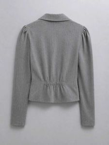 Grey Pinstripe Blazer