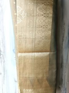 Gray Saree With Heavy Silk Border