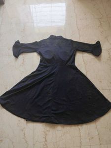 Elegant Black Flared Dress