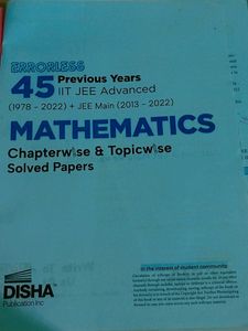 45 Years IIT JeeAdvance +Jee Mains Mathematics PYQ
