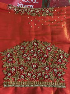 Full Embroidered Heavy Blouse Piece!🧡