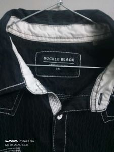 Men's Black Western Shirt