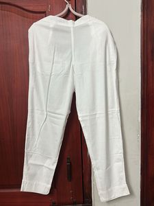 Classic White straight Pants