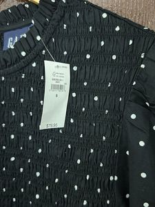 GAP Black Polka Dot Dress