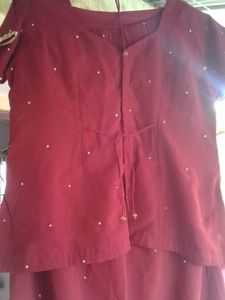 Exquisite Embellished Red Salwar Kameez Dupatta Se