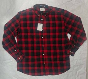 GANT Men's Red Plaid Button-Down Shirt