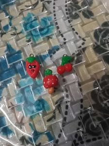 Cute strawberry, cherry &amp; Mushroom pandents