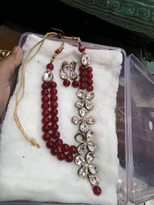 Elegant Beaded Necklace & Earring Set