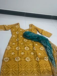 Elegant Yellow Kurta patiala Set with Dupatta