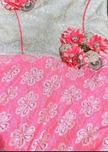 Designer Pink Floral Lehenga Choli Set
