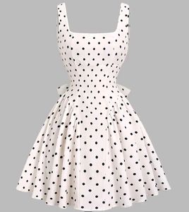 Chic Polka Dot Fit & Flare Dress