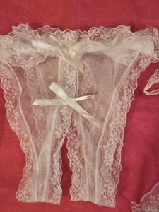 Beautiful Sheer White Lace Panties