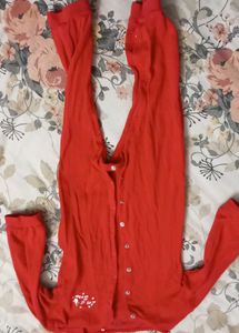 Cozy Red Sleepsuit