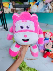 Super Wings 8" Soft Toy Plush Pink Dizzy