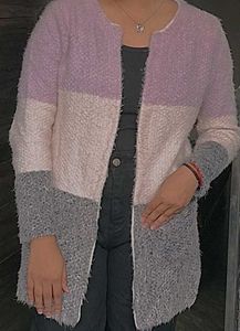 Cozy Colorblock Fuzzy Cardigan