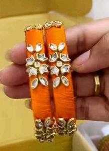 Elegant Silk Thread Bangles any one pair
