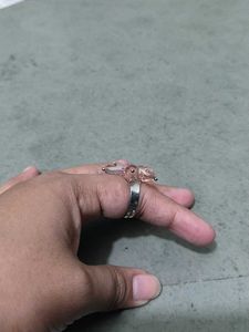 Charming Pink Crystal Flower Ring