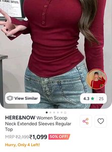 Burgundy Long Sleeve Button-Down Top