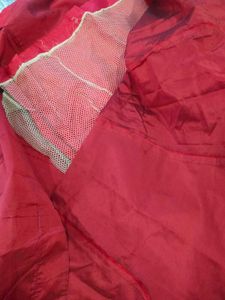 Vibrant Red Silk skirt