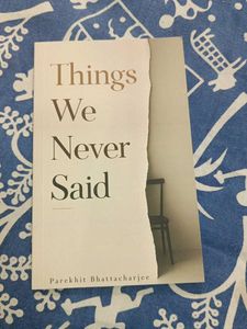 Things We Never Said - Book