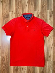 Tommy Hilfiger Men's orange Polo Shirt
