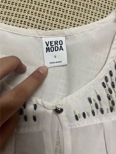 Veromoda White Sheer Top