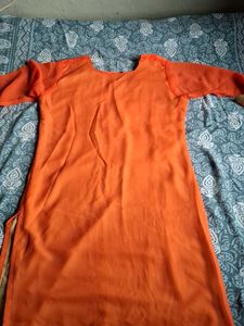 Coral Embroidered Kurta