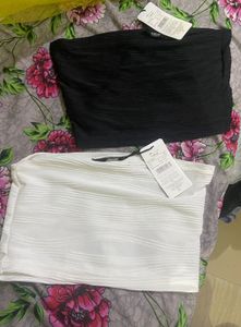 Set of 2 Textured Bandeau Top