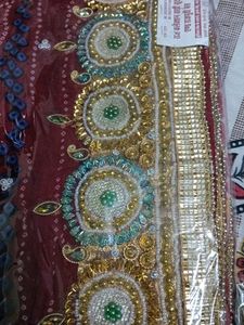 Embroidered Silk dupatta