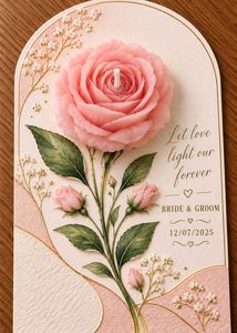Beautiful Rose Scented Candle