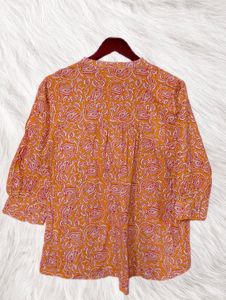 Prakriti Mustard Shirt Kurta For Women, Size:L