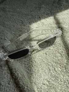 Clear Frame Square Sunglasses