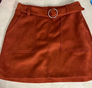 Belted Mini Bershka skirt